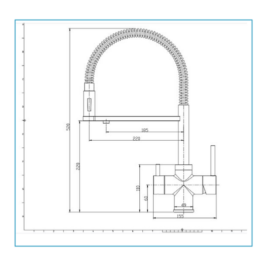Robinet de Cuisine Gliano 3 Voies