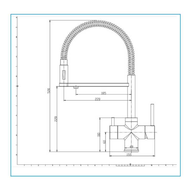 Robinet de Cuisine Gliano 3 Voies