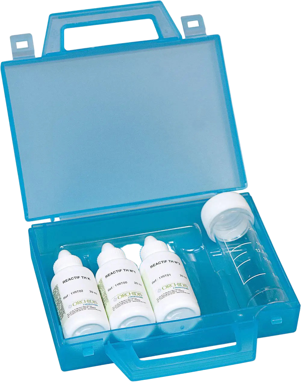 Kit de test pour analyse de l'eau 3 réactifs